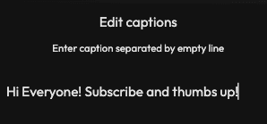 Text to Instagram Videos feature